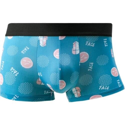 Sexy Underwear Men Boxers Shorts Printed Ice Silk Mans Panties Gay Breathable Pouch Underpants Male Boxershorts Homme Plus Size