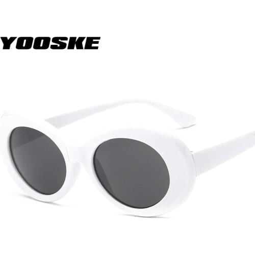 YOOSKE Clout Goggles NIRVANA Kurt Cobain Round Sunglasses For Women Men Brand Designer Glasses Retro Sun Glasses UV400 Eyewear