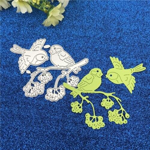 Metal Cutting Dies Stencil for DIY Birds on the tree Scrapbooking Album Embossing Paper Cards Crafts Die Cuts