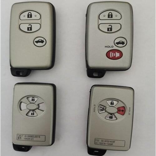 DAKATU 2/3/4 Buttons Smart Remote Car Key Shell For Toyota Aurion Camry Avalon Land Cruiser Prado Replacement Car Key Case