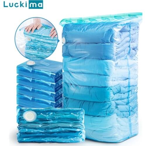 Vacuum Bag Clothes Quilt Storage Bags Hand Compressed Saving Space Seal Packet Clothing Compression Organizer for Home Travel