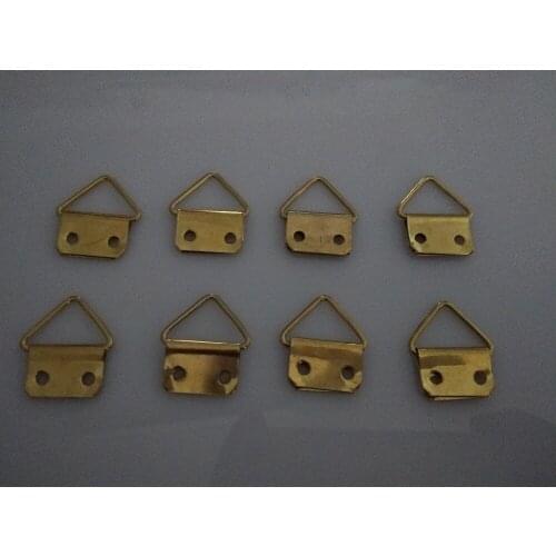 Golden Color Photo Frame Steel Hook Oil Painting Rings 2.4*2cm with two nail holes