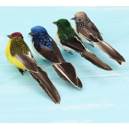1Pc Simulation Feather Birds Models Fake Artificial Foam Animal Wedding Party Home Garden Ornament Miniature Decoration