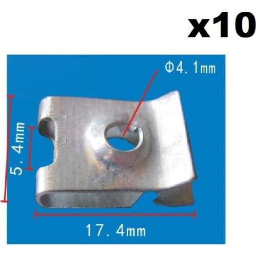 10x For Honda Mudguard steel clip / Nut Fairing Screw Clip
