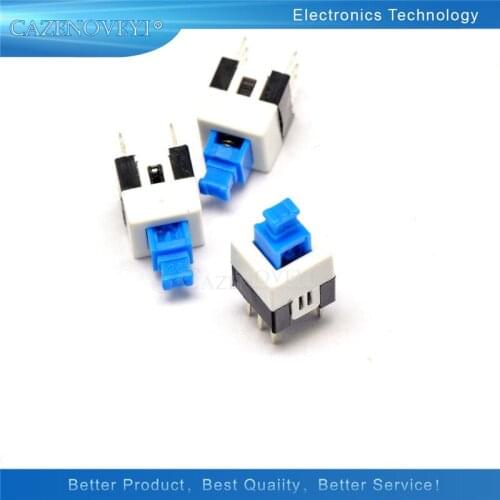 20pcs/lot 7X7mm 7*7mm 7*7 6Pin Push Tactile Switch Self lock /Off button Latching switch Wholesale Electronic In Stock