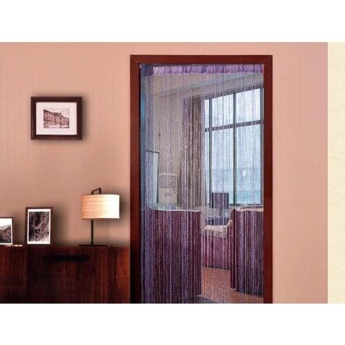 200x100CM Multicolor Hotel Decoration Curtain Partition Silk Line Curtain Living Room Door Curtain