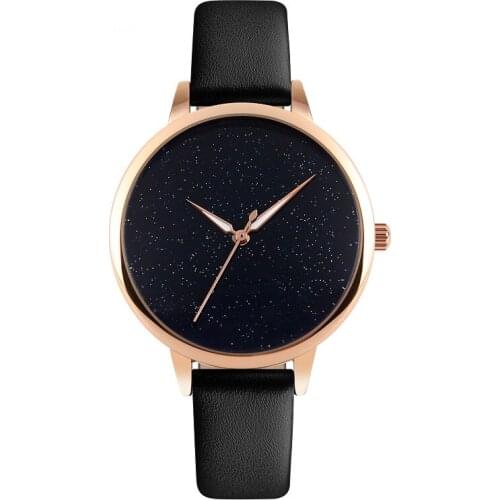 2020 Fashion Starry Womens Watch Waterproof Simple Compact Personality Quartz Watch Elegant Temperament Female Student Watch