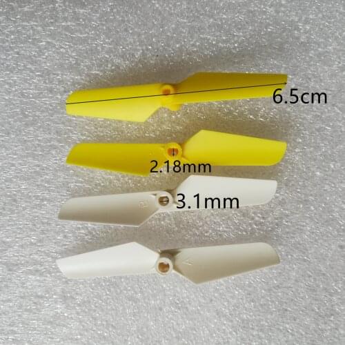 4pcs/set Mini Quadcopter Copter Toys Model Spare Parts Main Blades Propellers AB Rotors Length 6.5cm 65mm