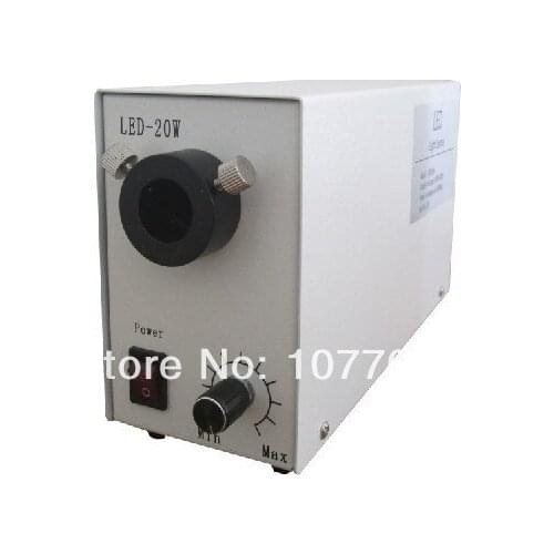 Free shipping , Top 24v 20W LED fiber cold Light source /fiber light source ,used for microscopes illumination