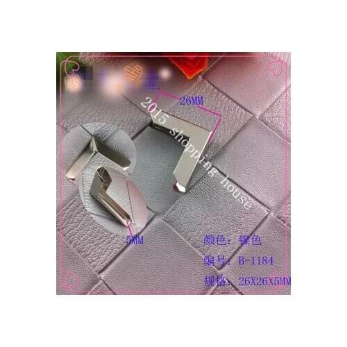 Note book silver iron album pages with small pressure angle menu metal corner angle package