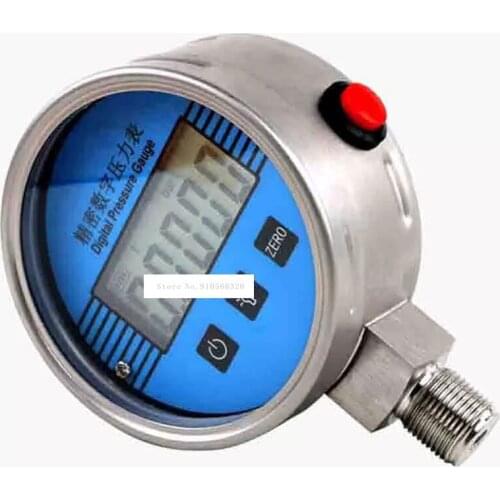 YB-150A Electronic Vacuum Table 5-digit LCD 304 Stainless Steel Pressure Gauge Precision Digital Sensor 0-100mpa High Pressure
