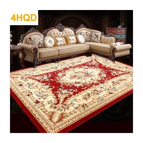 American Pastoral Living Room Carpet European Style Coffee Table Pad Modern Minimalist Bedroom Bedside Thickened Carpet Rug Fron
