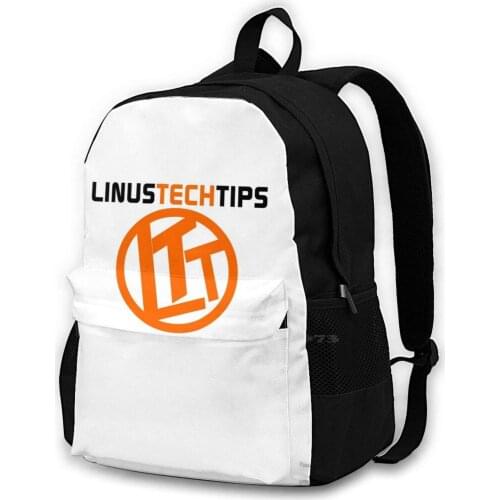 Linus Tech Tips Backpacks For School Teenagers Girls Travel Bags Ltt Linusmediagroup Linus Media Group Linus Canalsuperfun