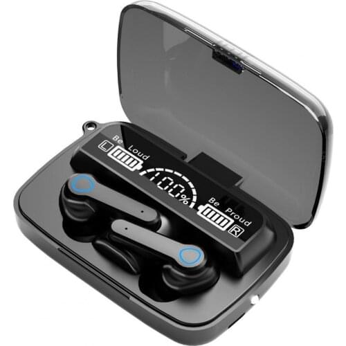 M19 Bluetooth 5.1 Stereo Rechargeable Earphone Wireless Earpieces Reliable and Durable Portable Stable for Phone Sport