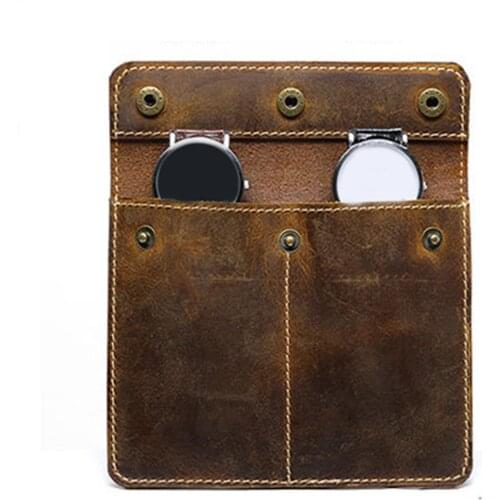 Fashion Travel Leather Watch Pouch Jewelry Storage Bag Durable Accessories