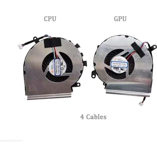 New Original CPU GPU Cooling Fan FOR MSI GE62MVR GE72MVR 7RG MS-16JC MS-179C