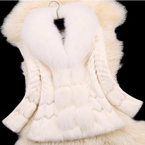 Autumn Winter coat warm New Silver Fox Fur coat outerwear womens fashion fur coat plus size S-XXXL 100% natural fur