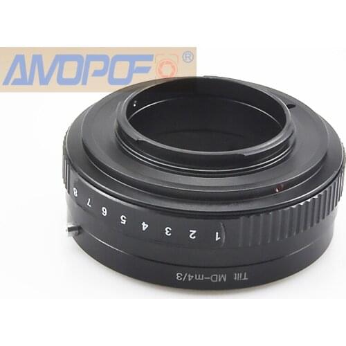 MD to M4/3 Tilt Lens Adapter, Minolta MD MC mount Lens to Micro 4/3(MFT, M4/3) Mount Camera, Such as for Olympus EP1,EP2,EP3,EPL