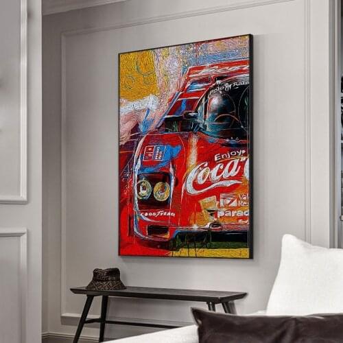 Racing Theme Poster Car Canvas Painting Print Nordic Poster Wall Art Picture For Living Room Home Decoration Decor Framsless