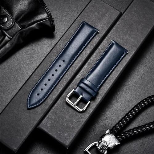 Classic Calfskin Leather Watch Straps Soft Material Watchband 14mm 16mm 18mm 20mm 22mm Wrist Band Bracelet Watch Accessories