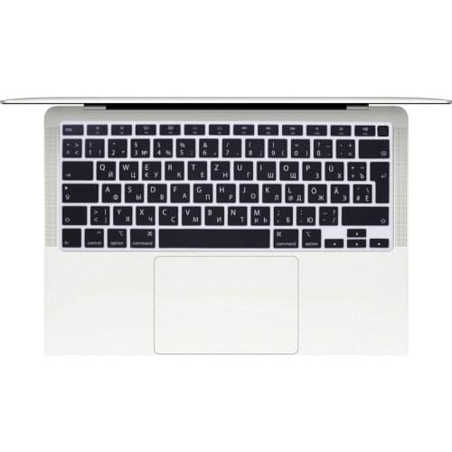 Silicone Russian/German Keyboard Skin Cover EU Version Protector For MacBook Newest Air 13 touch bar ID A2179 M1 A2337