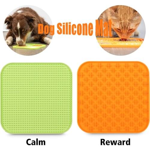 Dog Accessories Licking Pad Dogs Relieving Anxiety Training Pet Slow Feeding Silicone Pad Pet Food Licking Pad Slow Food Device