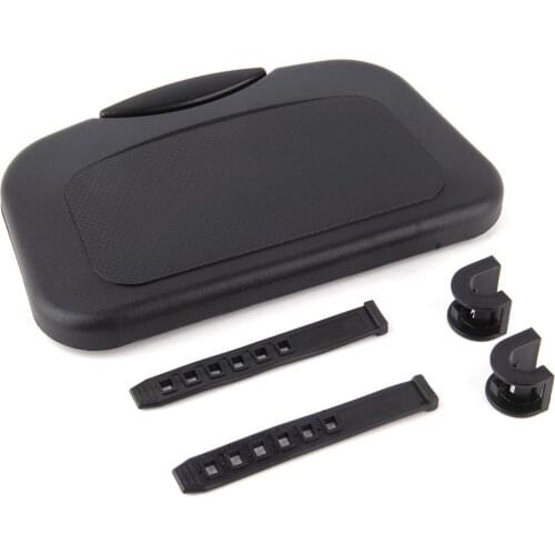 Folding Auto Cup Holder Back Seat Table Drink Food Tray Travel Desk Car Supply Solid