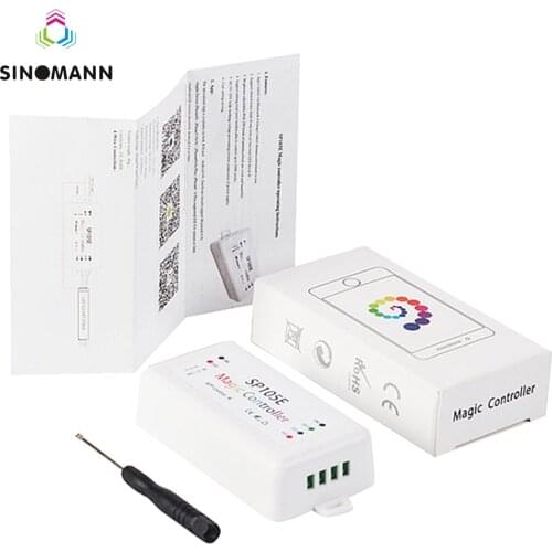 SP105E wifi WS2811 WS2812B Led Music Controller SP107E SK6812 SP105E Bluetooth APA102 SP110E WS2801 Pixels Led Strip DC5-24V