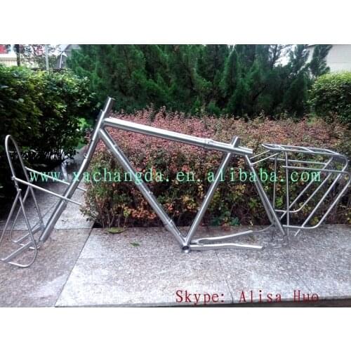 Titanium cyclocross bike frame with S&S coupler titanium road bike frame with S&S coupler titanium racks