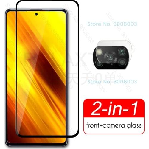 For xiaomi pocophone poco m3 x3 nfc nfs glass camera protectors on poxo poko poke m 3/x 3 phone screen tempered glass film cover