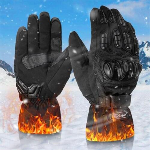 Winter Moto Gloves Touch Screen Thermal Waterproof Windproof White Gloves Men Women Enduro Sports Protective Gloves