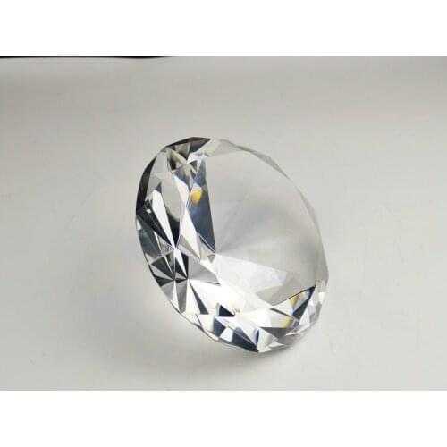 10cm Clear Crystal Diamond Glass Jewel Photographic Props Paperweight Wedding Gifts Home Decoration