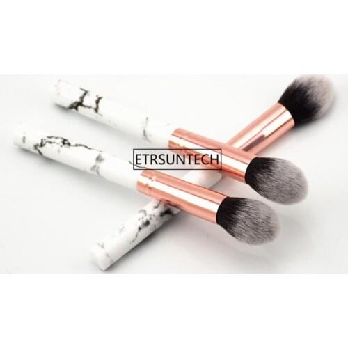 100pcs Professional Women Marble Brushes Flame Makeup Tool Soft Makeup Highlighter Brush Cosmetics Foundation Powder Brush F3167