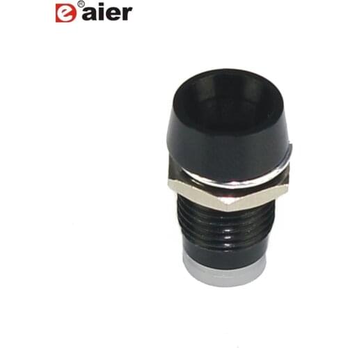 20PCS 5mm Black Metal LED Holder Bezel Lamp Socket For Guitar Parts MLH-5-B