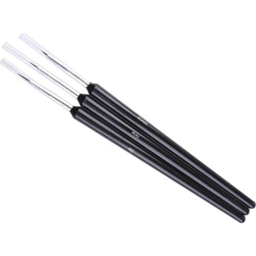 3Pcs Nail Art Pen Dotting Painting Drawing Gel Liner Polish Brush Tool Durable