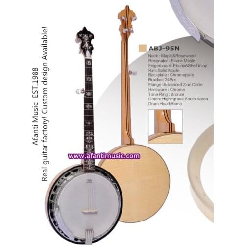 Afanti Music 5 Strings Banjo (ABJ-95N)