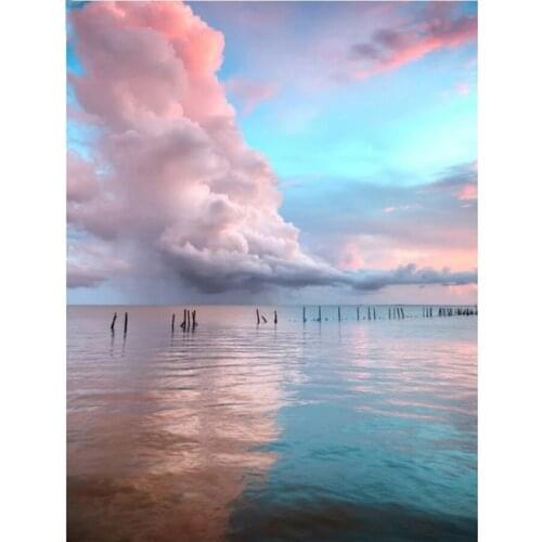 Canvas Size 5D Diy Diamond Painting Cross Stitch Kit Diamond Mosaic Embroidery " Landscape " Painting Square/Round Drill Gift