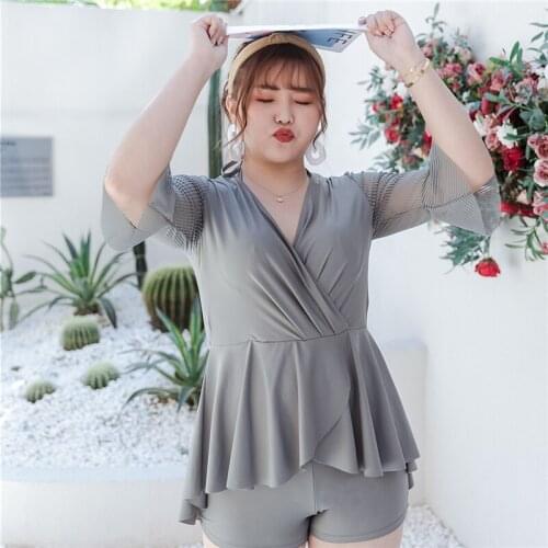 Plus Size One-piece Swimsuit Womens Swimsuit Skirt Beach Swimsuit Fashion Swimsuit Padded Korean Style