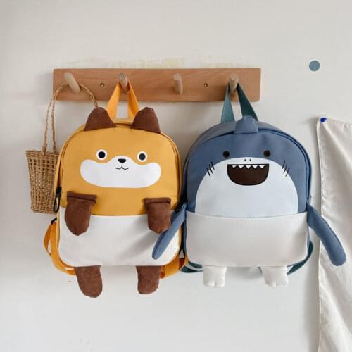 Cartoon Children Backpack Primary School Bags Colorful Black Lovely Kids Cute Small Bookbags boy bag for Kindergarten Girls Baby