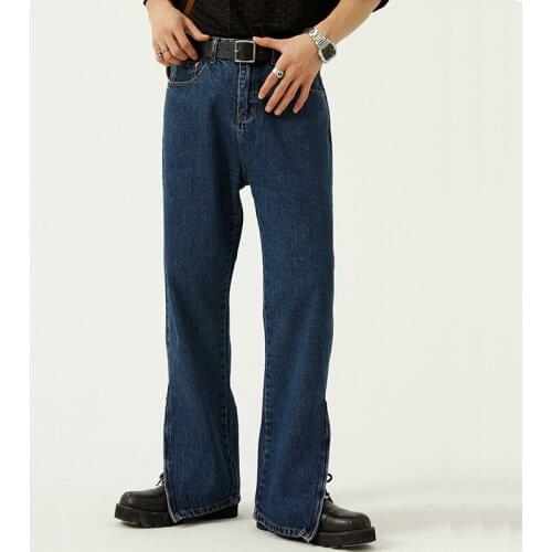 April MOMO 2021 Men 4 Season Jeans Denim Pants Trousers Hombe Nale Casual Fashion Loose Style INS Hip Hop Straight Jeans Pants