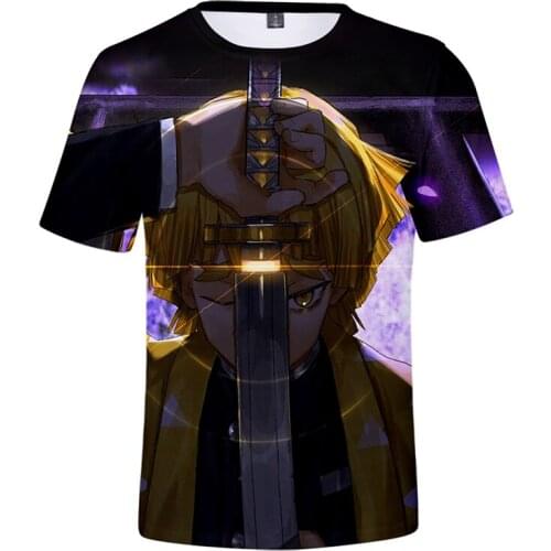 New Anime Blade of Ghost 3D Tshirt Men Women Fashion Harajuku Hip Hop T-shirt Casual Short Sleeve T-shirts Tee Shirt Tops Tees
