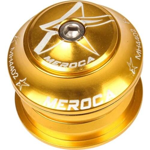 Mountain Bicycle Ultra-light Built-in Straight Pipe Bowl Set Color : Blue Red Gold Black Material: aluminum alloy