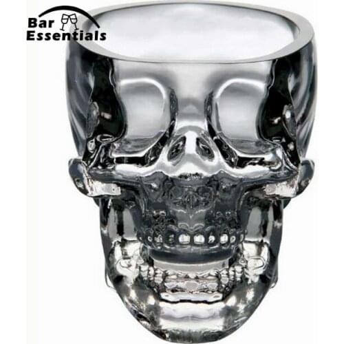 Crystal Skull Cup Vodka Glass Transparent Crystal Skull Head Glass Cup For Whiskey Wine Vodka Bar Club beer wine glass Crystal