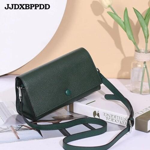 JJDXBPPDD Fashion Vintage Womens Handbags Genuine Leather Brand Candy Shoulder Bags Ladies Totes Crossbody Women Messenger Bag