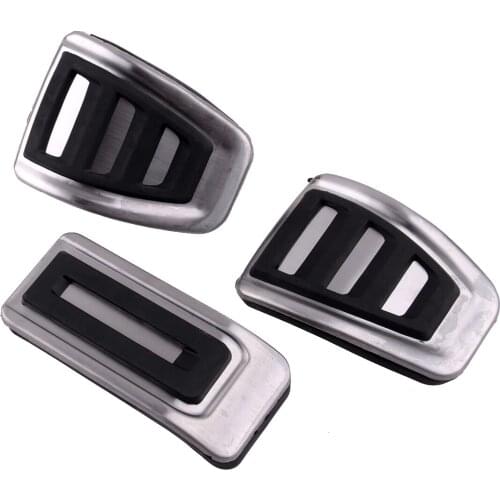 3pcs Car Manual Transmission Fuel Gas Brake Clutch Pedal Cover Fit For VW Multivan Transporter T5 T6 Caravelle T6 Multivan T5 T6