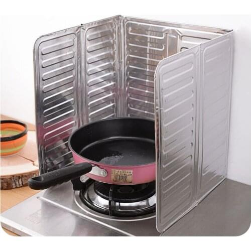 Kitchen Gadgets Oil Splatter Screens Aluminium Foil Plate Gas Stove Splash Proof Baffle Home Kitchen Cooking Tools 840*325mm