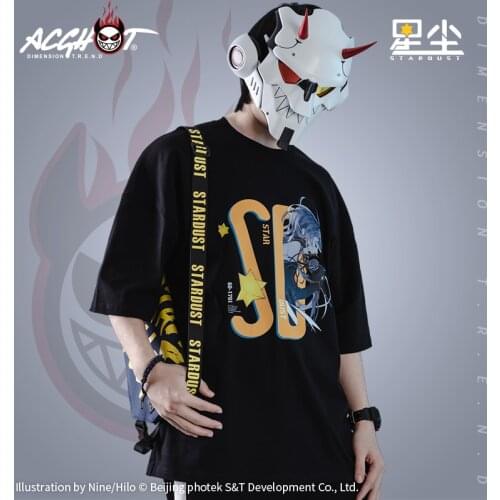 Japanese Anime Vocaloid Star Dust Fashion T Shirt Cartoon Manga t-shirt Cosplay Costum Short Sleeve Tee Men Women Streetwear