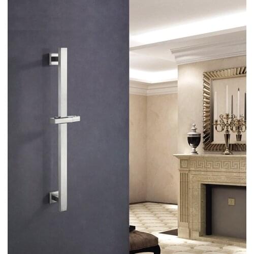 Stainless Steel Shower Rod Lifter Pipe Lifting Frame Square High Quality Adjustable Head Holder