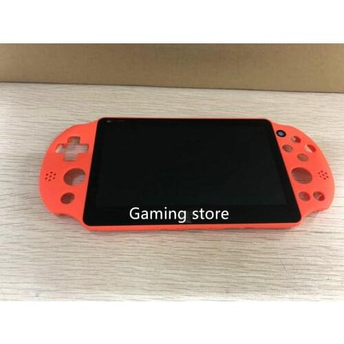 Original new for psvita for ps vita psv 2000 slim lcd display screen with frame assembled orange red