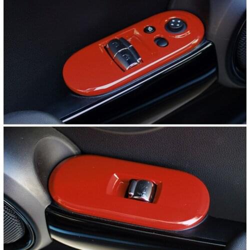 Car Window Glass Lifting Control Panel Decorative Cover For MINI COOPER F55 F56 F57 Interior Accessories Modification Ascenseur